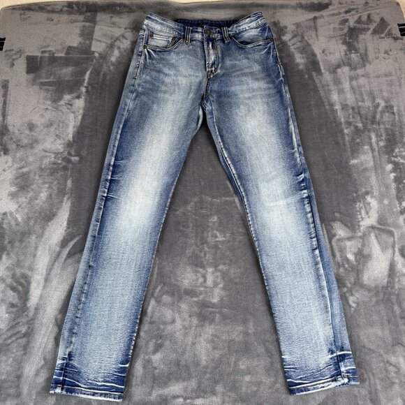 Rue21 Other - Rue 21 Premium White Wash Jeans Blue Mens Size 32 x 32 Slim Taper  Supreme Flex